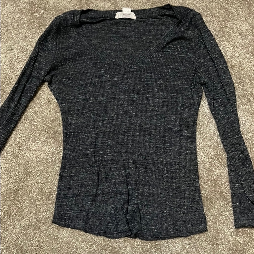 Charcoal Long Sleeve Women's Top